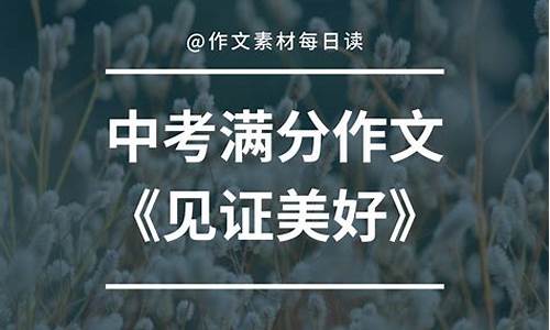 看见是一种见证作文_看见是一种见证作文700字